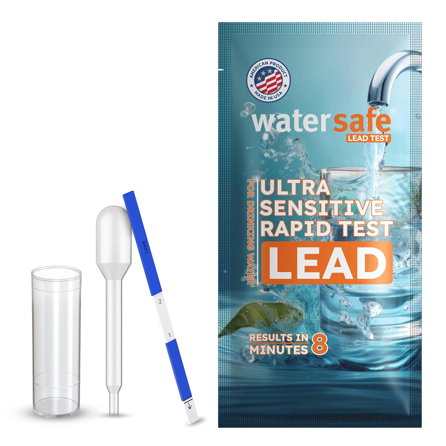 Watersafe 饮用水铅检测试剂(8分钟出结果)